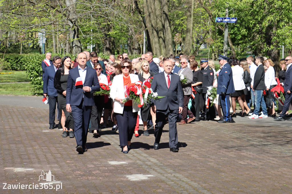 Fotorelacja Zawiercie: 235. rocznica uchwalenia Konstytucji 3 Maja
