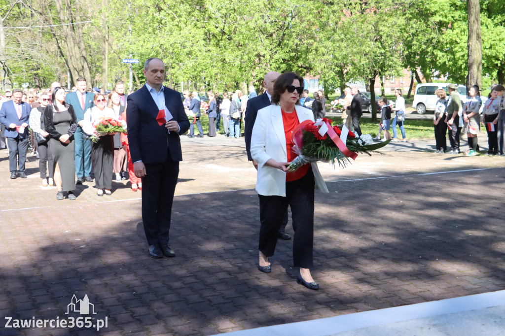 Fotorelacja Zawiercie: 235. rocznica uchwalenia Konstytucji 3 Maja