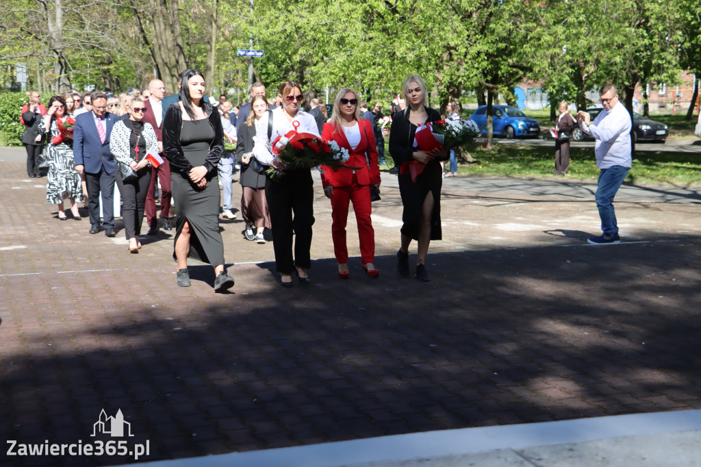 Fotorelacja Zawiercie: 235. rocznica uchwalenia Konstytucji 3 Maja