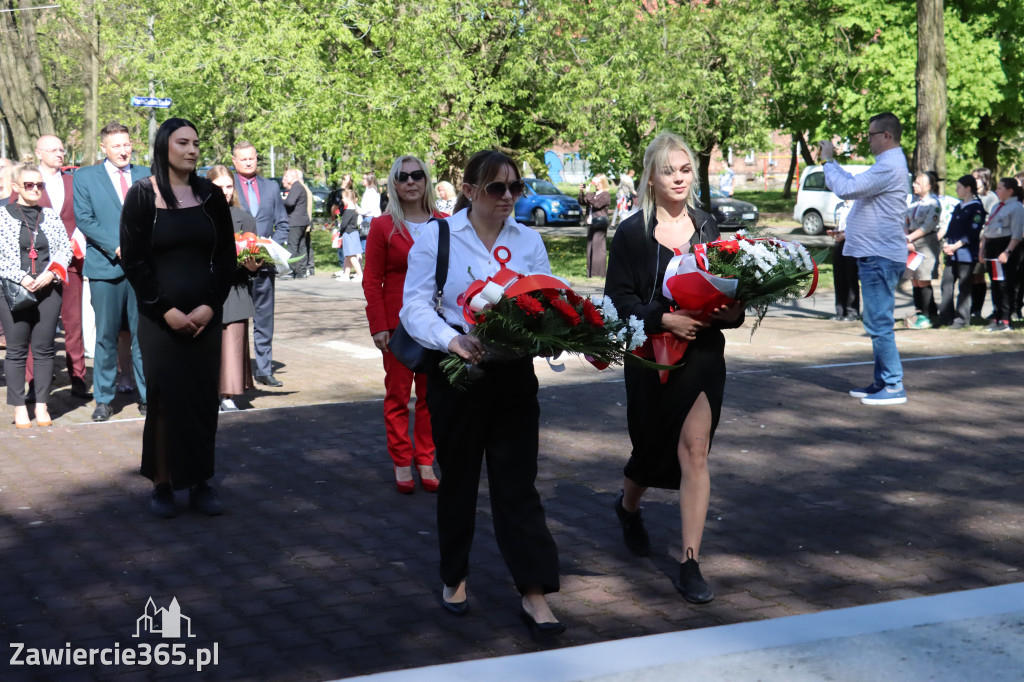 Fotorelacja Zawiercie: 235. rocznica uchwalenia Konstytucji 3 Maja