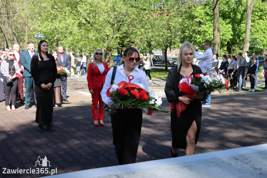 Fotorelacja Zawiercie: 235. rocznica uchwalenia Konstytucji 3 Maja