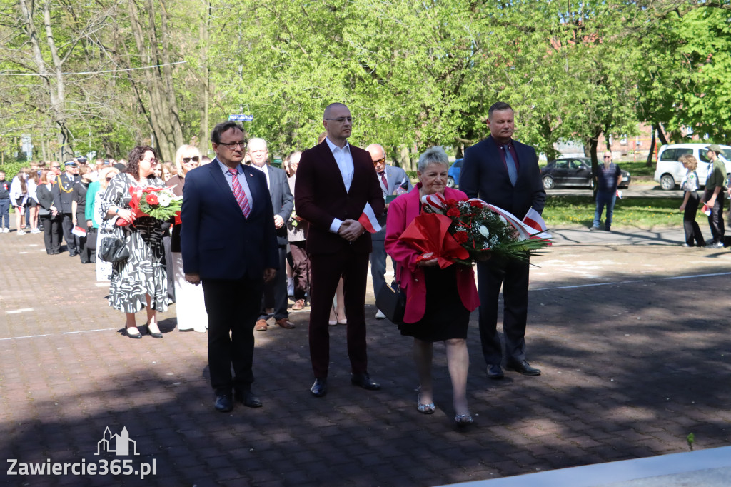 Fotorelacja Zawiercie: 235. rocznica uchwalenia Konstytucji 3 Maja