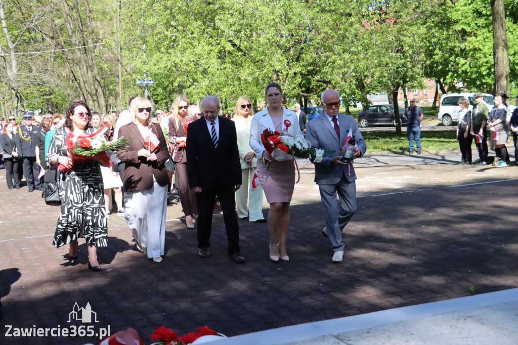 Fotorelacja Zawiercie: 235. rocznica uchwalenia Konstytucji 3 Maja