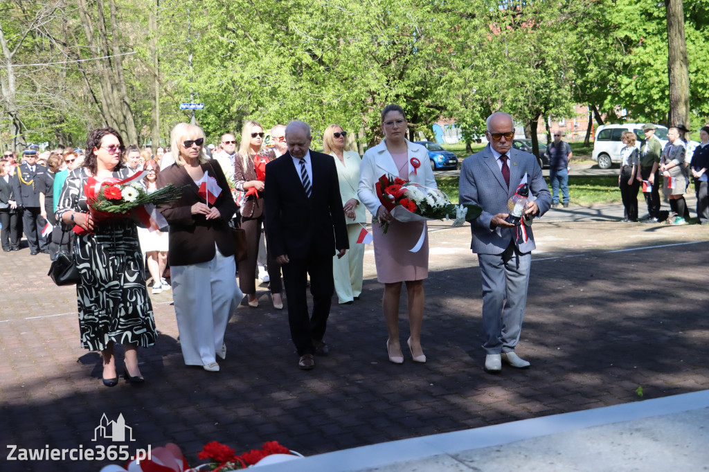 Fotorelacja Zawiercie: 235. rocznica uchwalenia Konstytucji 3 Maja