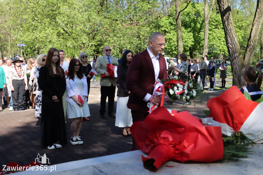 Fotorelacja Zawiercie: 235. rocznica uchwalenia Konstytucji 3 Maja
