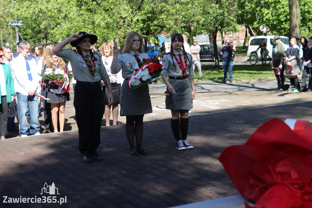 Fotorelacja Zawiercie: 235. rocznica uchwalenia Konstytucji 3 Maja