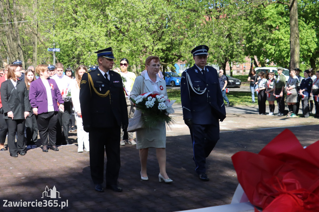 Fotorelacja Zawiercie: 235. rocznica uchwalenia Konstytucji 3 Maja