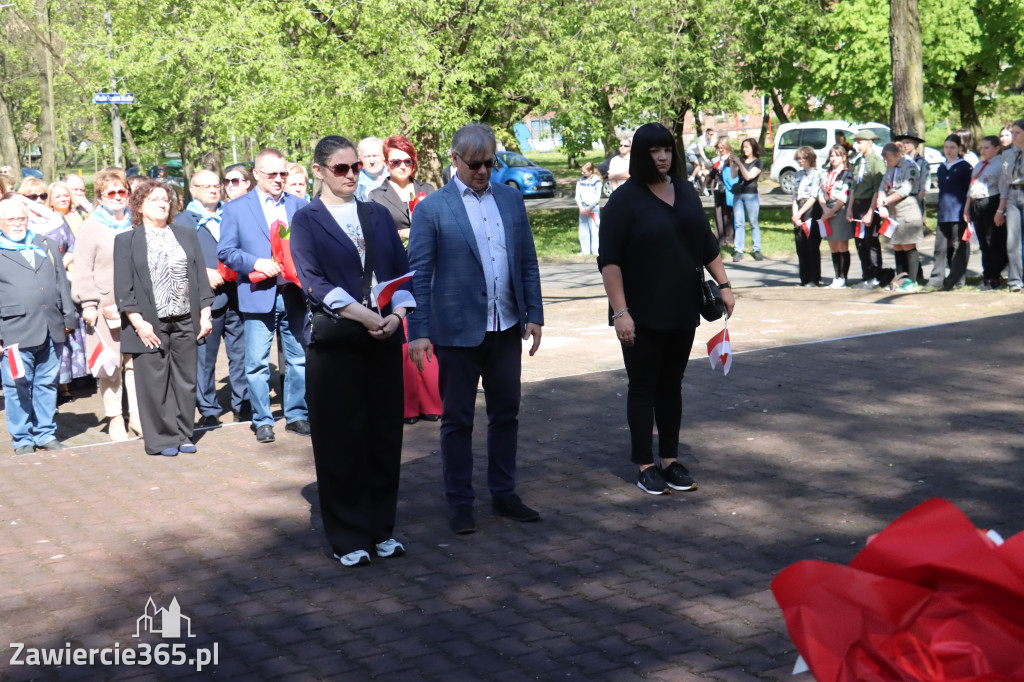 Fotorelacja Zawiercie: 235. rocznica uchwalenia Konstytucji 3 Maja