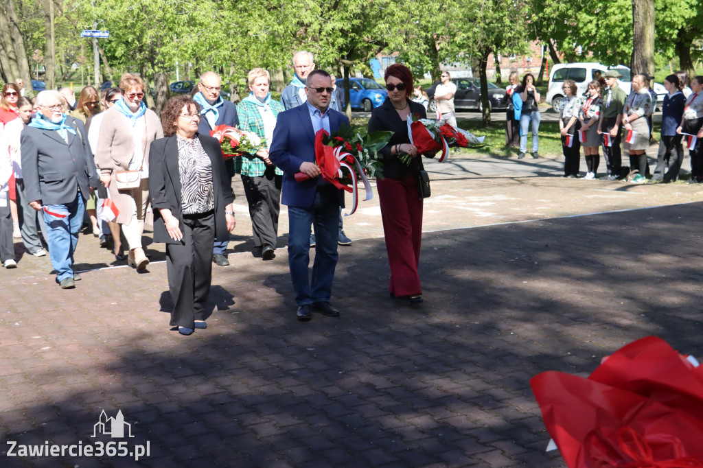 Fotorelacja Zawiercie: 235. rocznica uchwalenia Konstytucji 3 Maja