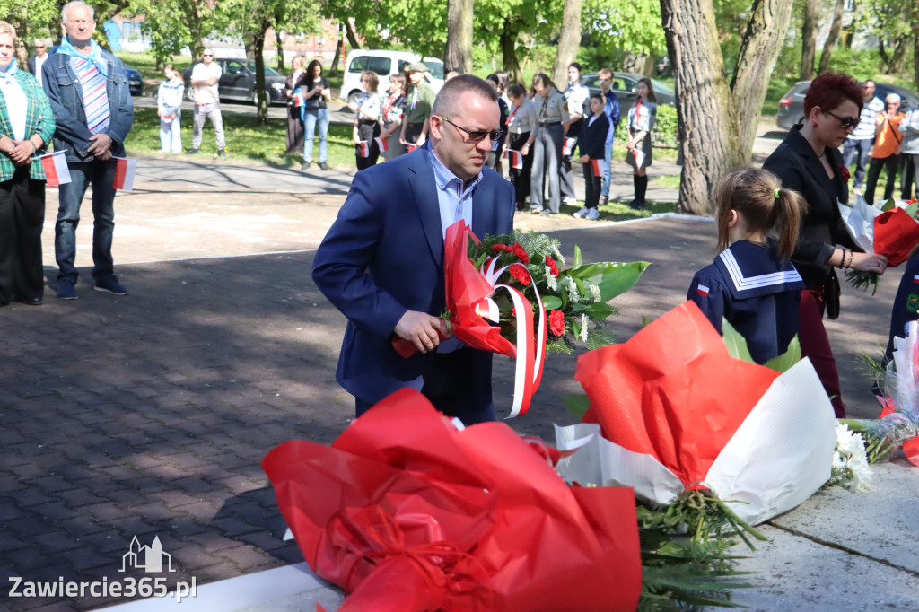 Fotorelacja Zawiercie: 235. rocznica uchwalenia Konstytucji 3 Maja