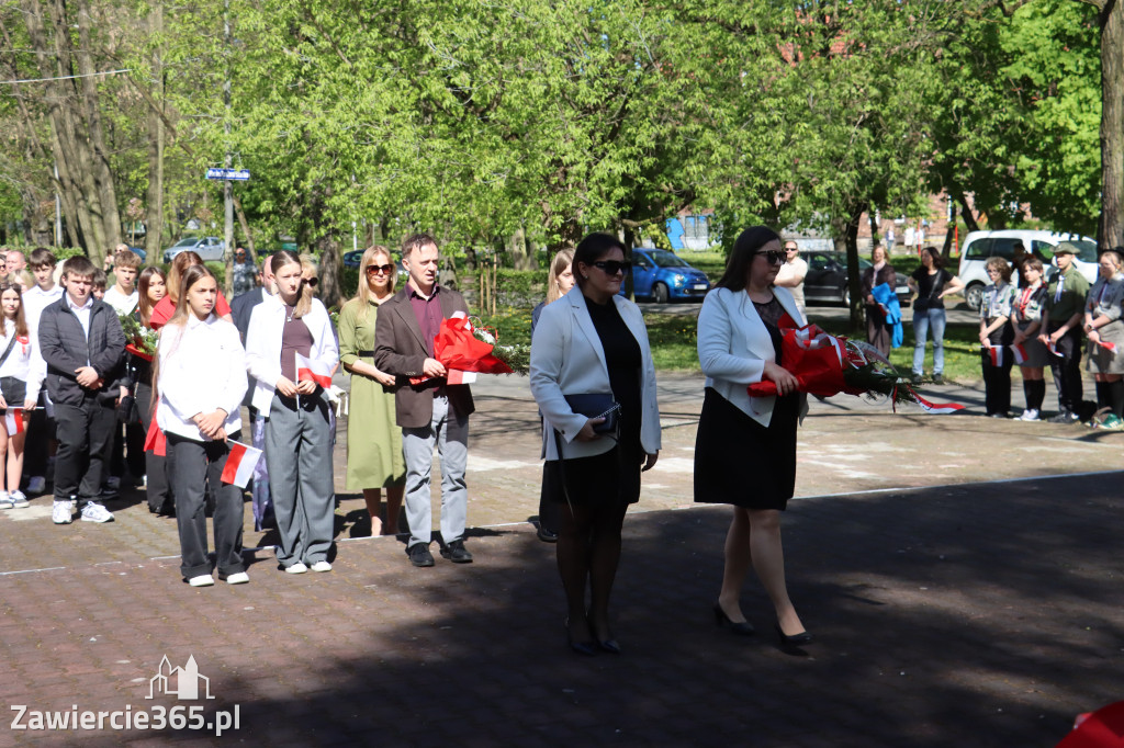 Fotorelacja Zawiercie: 235. rocznica uchwalenia Konstytucji 3 Maja