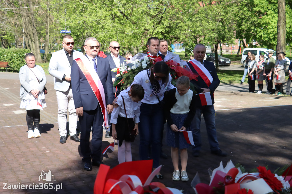 Fotorelacja Zawiercie: 235. rocznica uchwalenia Konstytucji 3 Maja