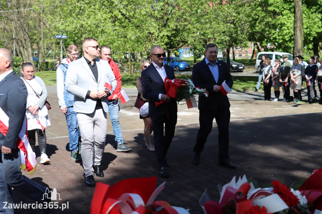 Fotorelacja Zawiercie: 235. rocznica uchwalenia Konstytucji 3 Maja