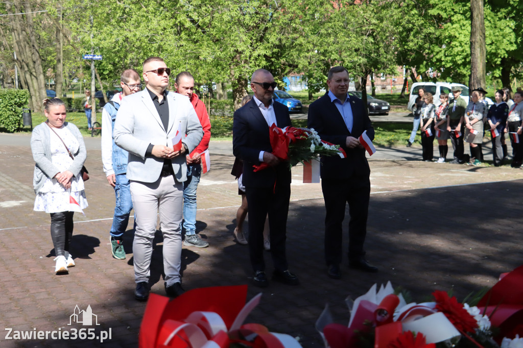 Fotorelacja Zawiercie: 235. rocznica uchwalenia Konstytucji 3 Maja