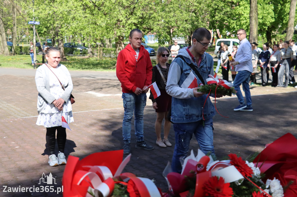 Fotorelacja Zawiercie: 235. rocznica uchwalenia Konstytucji 3 Maja
