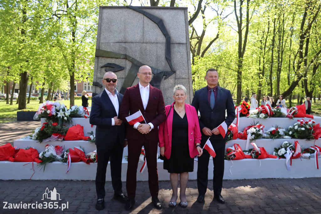 Fotorelacja Zawiercie: 235. rocznica uchwalenia Konstytucji 3 Maja