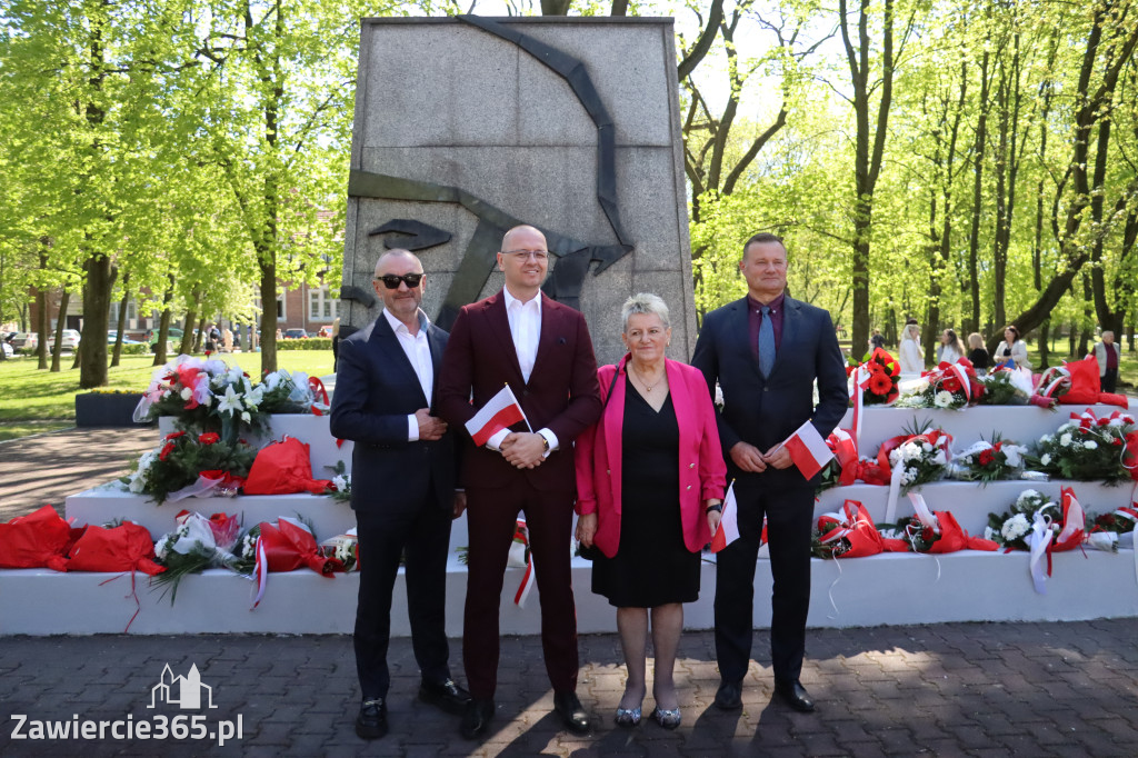 Fotorelacja Zawiercie: 235. rocznica uchwalenia Konstytucji 3 Maja
