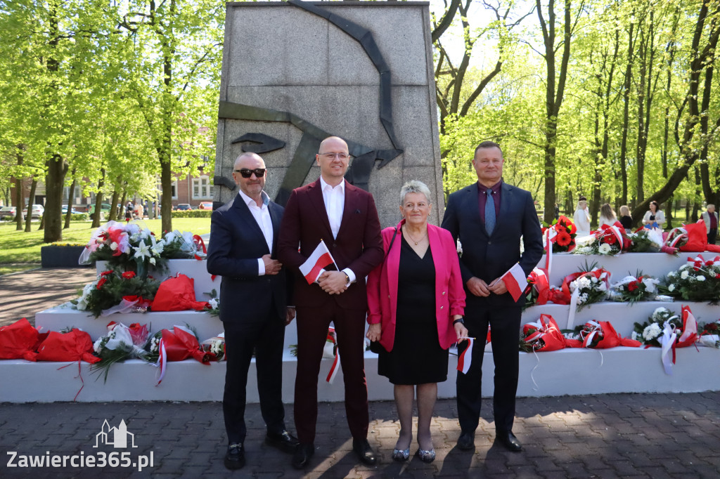 Fotorelacja Zawiercie: 235. rocznica uchwalenia Konstytucji 3 Maja