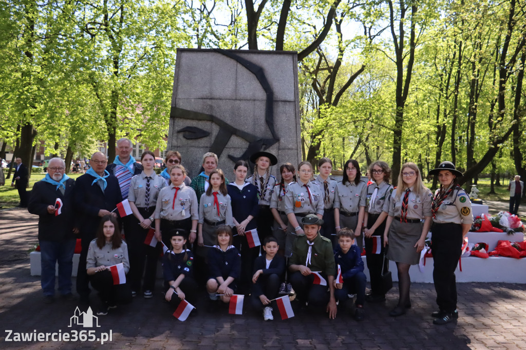 Fotorelacja Zawiercie: 235. rocznica uchwalenia Konstytucji 3 Maja