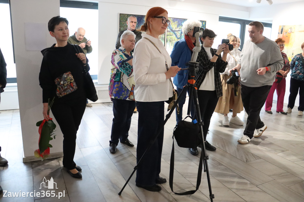 Fotorelacja: Wernisaż wystawy Małgorzaty Lazarek w MOK Zawiercie