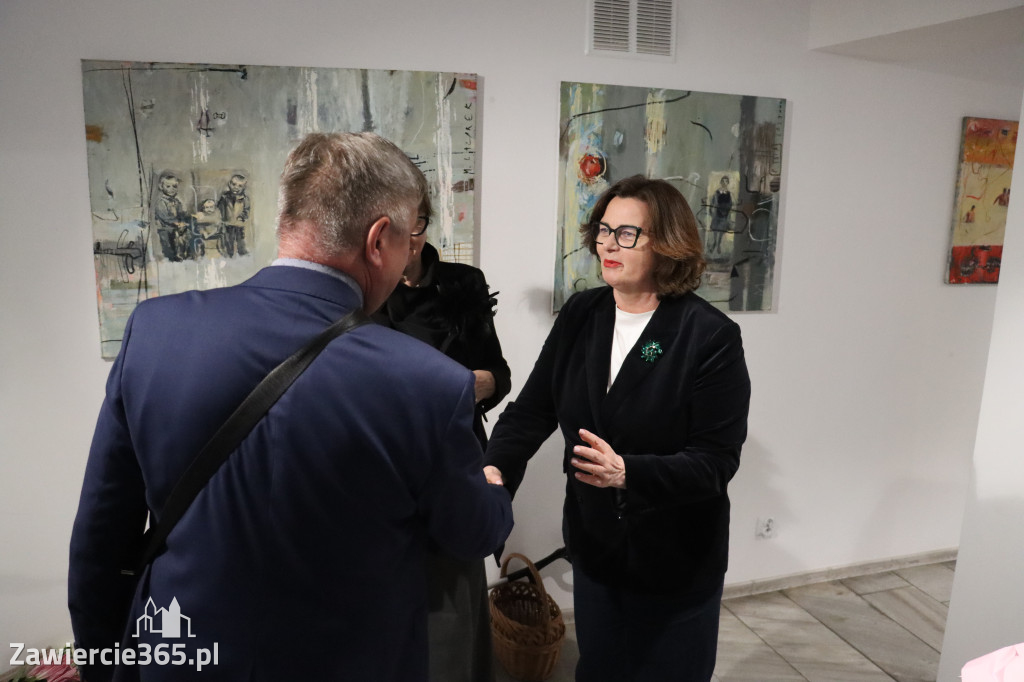Fotorelacja: Wernisaż wystawy Małgorzaty Lazarek w MOK Zawiercie