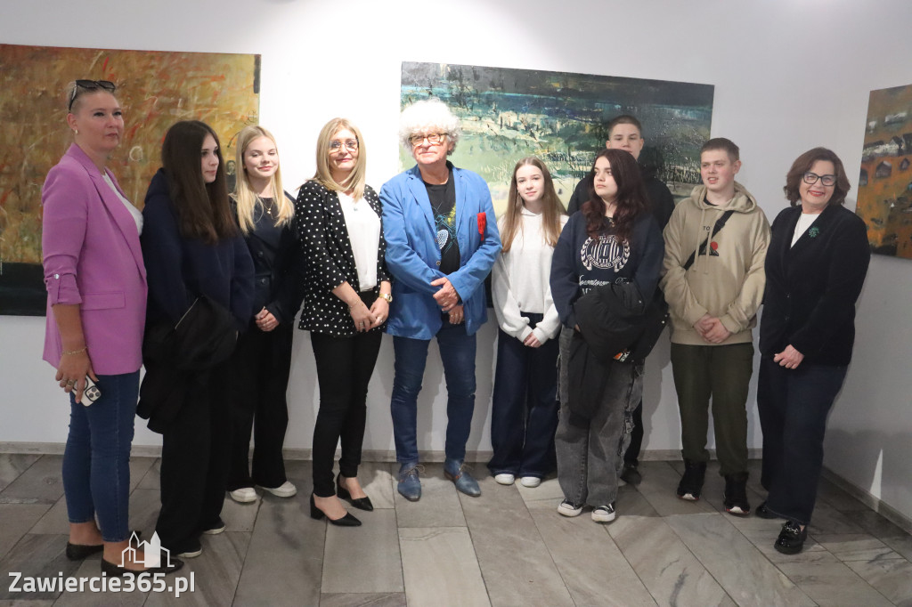 Fotorelacja: Wernisaż wystawy Małgorzaty Lazarek w MOK Zawiercie