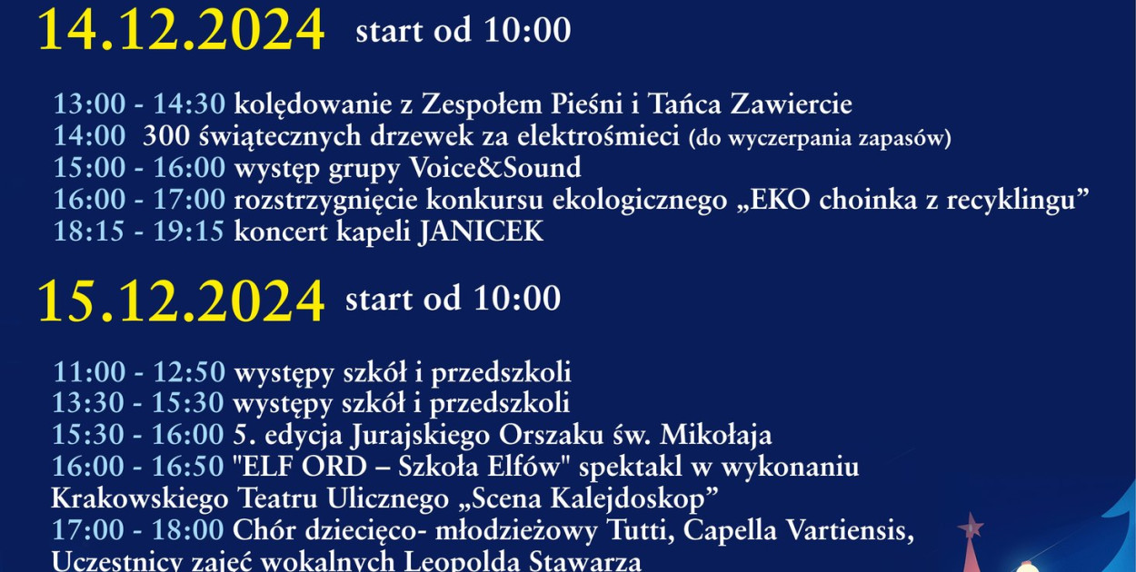 Zawierciański Jarmark Bożonarodzeniowy 2024 – Świąteczna magia czeka na Ciebie!