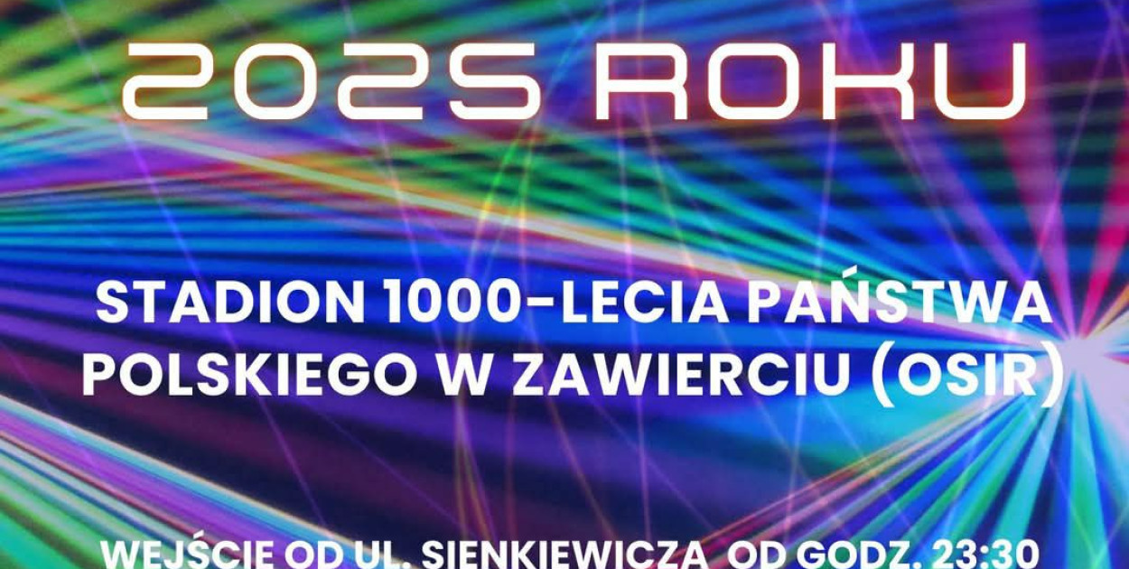 Sylwester 2024/2025 w Zawierciu – Laserowe Powitanie Nowego Roku