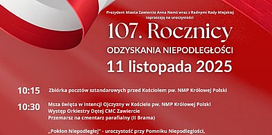 Świętujmy razem 107. Rocznicę Odzyskania Niepodległości w Zawierciu!-60176