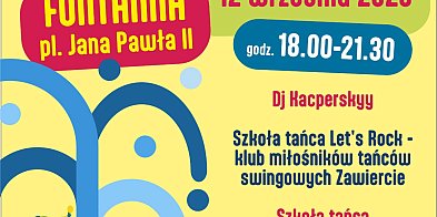 Potańcówka przy fontannie w Zawierciu już w piątek!-57805