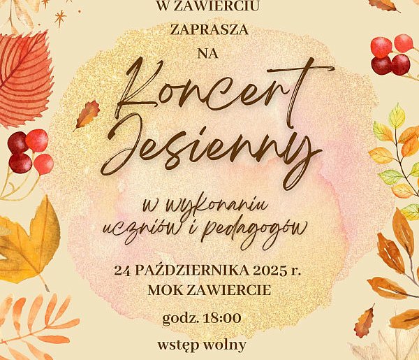 Jesień w dźwiękach – zaproszenie na Koncert Jesienny Szkoły Muzycznej w Zawierciu-59979