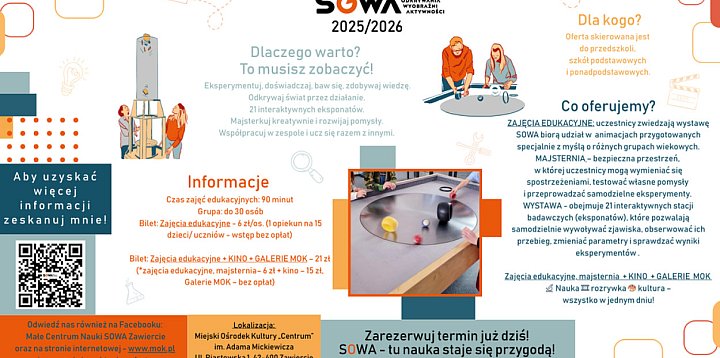 Oferta edukacyjna Małego Centrum Nauki SOWA 2025/2026-58237