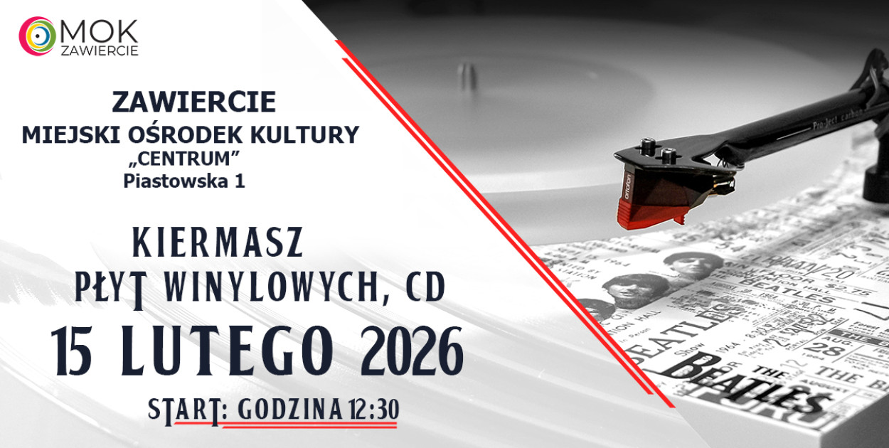 Kiermasz Płyt Winylowych i CD – gratka dla melomanów w MOK Zawiercie