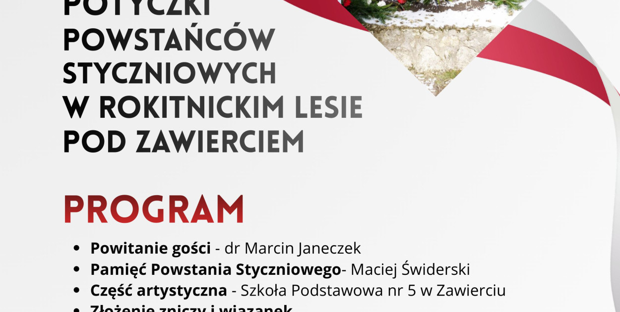 W Rokitnickim Lesie Zawiercie uczci pamięć Powstańców Styczniowych